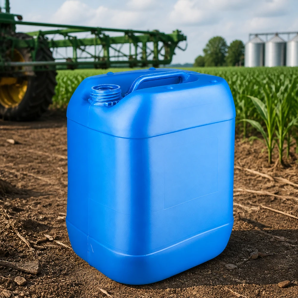 Kanister 20 Liter blau ohne Verschluss Leichtgewichtiger Kunststoffkanister 20L blau ohne Deckel für Düngemittel und Agrochemie