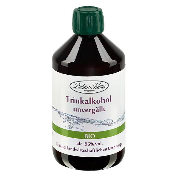 500ml Bio Weingeist (Trinkalkohol) 96% Doktor-Klaus