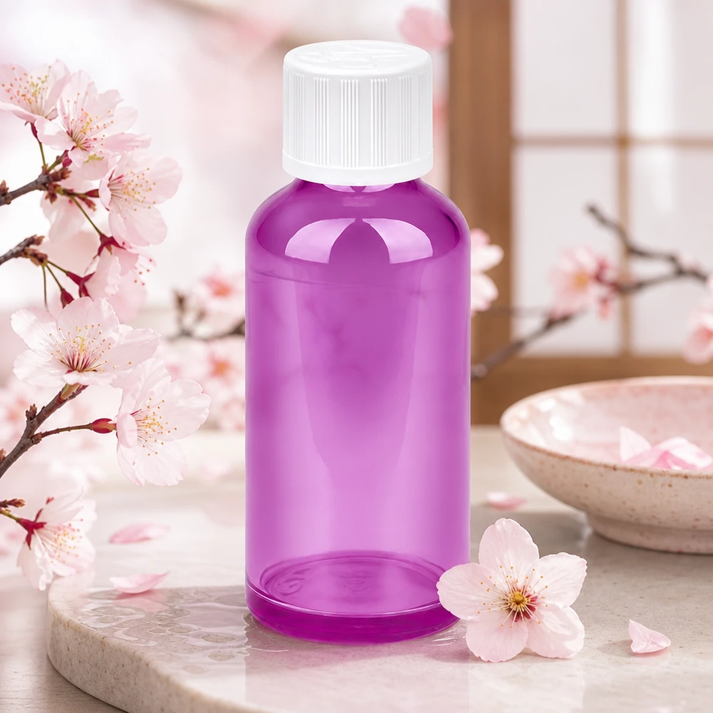 50ml Flasche 11mm Schraubverschluss weiß Standard Kindersicher PurpleLine UT18/50 Violette 50ml Mehrzweckflasche mit Standardgewinde und weißem Sicherheitsverschluss