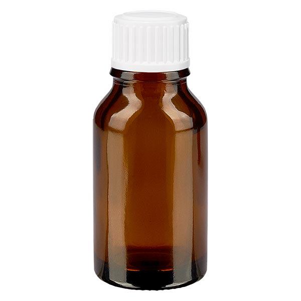 Apothekenflasche braun 30ml Schraubverschluss weiß Globuli Standard Apothekenflasche braun 30ml Schraubverschluss weiß Globuli Standard