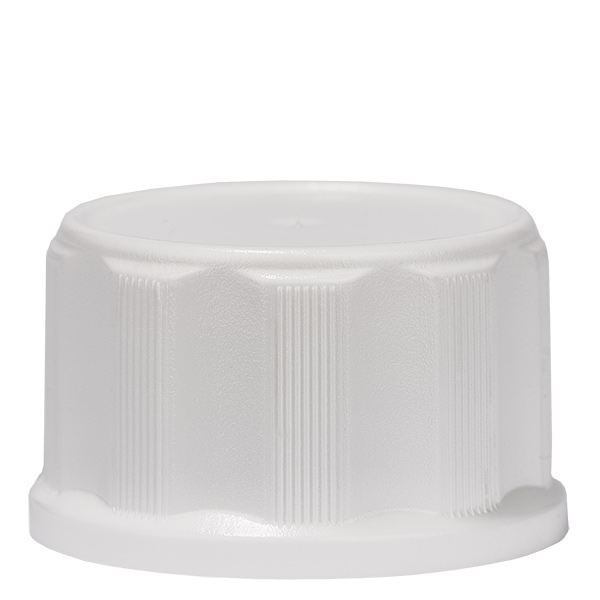 Schraubverschluss weiß, DIN22 mit PE-Einlage