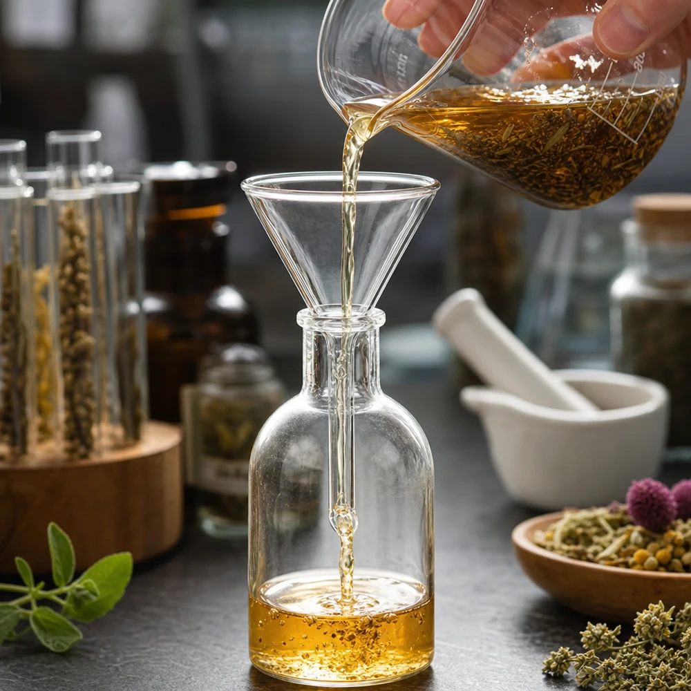 Trichter ø30mm Kalk-Soda, Winkel 60°, Kurzstil Chemikalienresistenter Trichter aus Kalk-Soda-Glas mit kompakter Bauweise für professionelle Laborarbeit