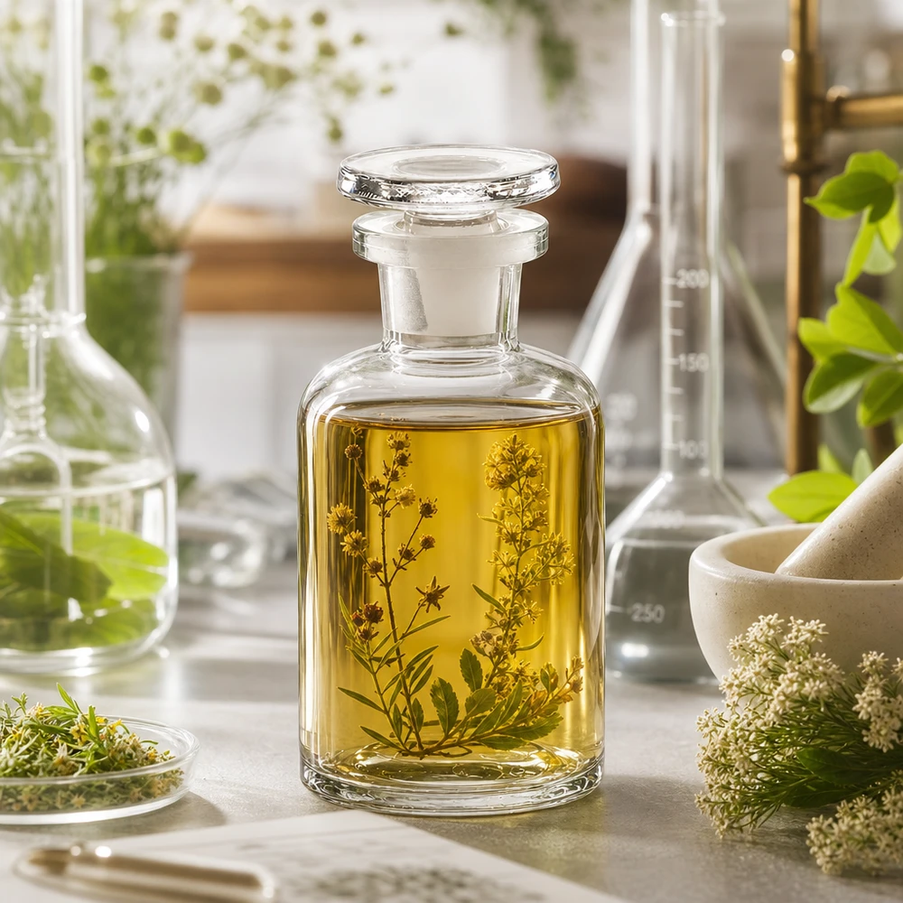 Kompakte Laborflasche Rundschulter 50ml Enghals transparent mit rundem Glasstopfen