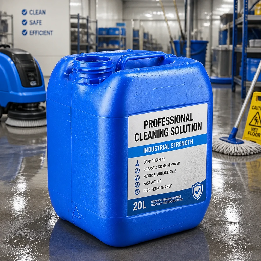 Kanister 5 Liter blau ohne Verschluss Kanister 5 Liter blau ohne Deckel geeignet für industrielle Reinigungslösungen