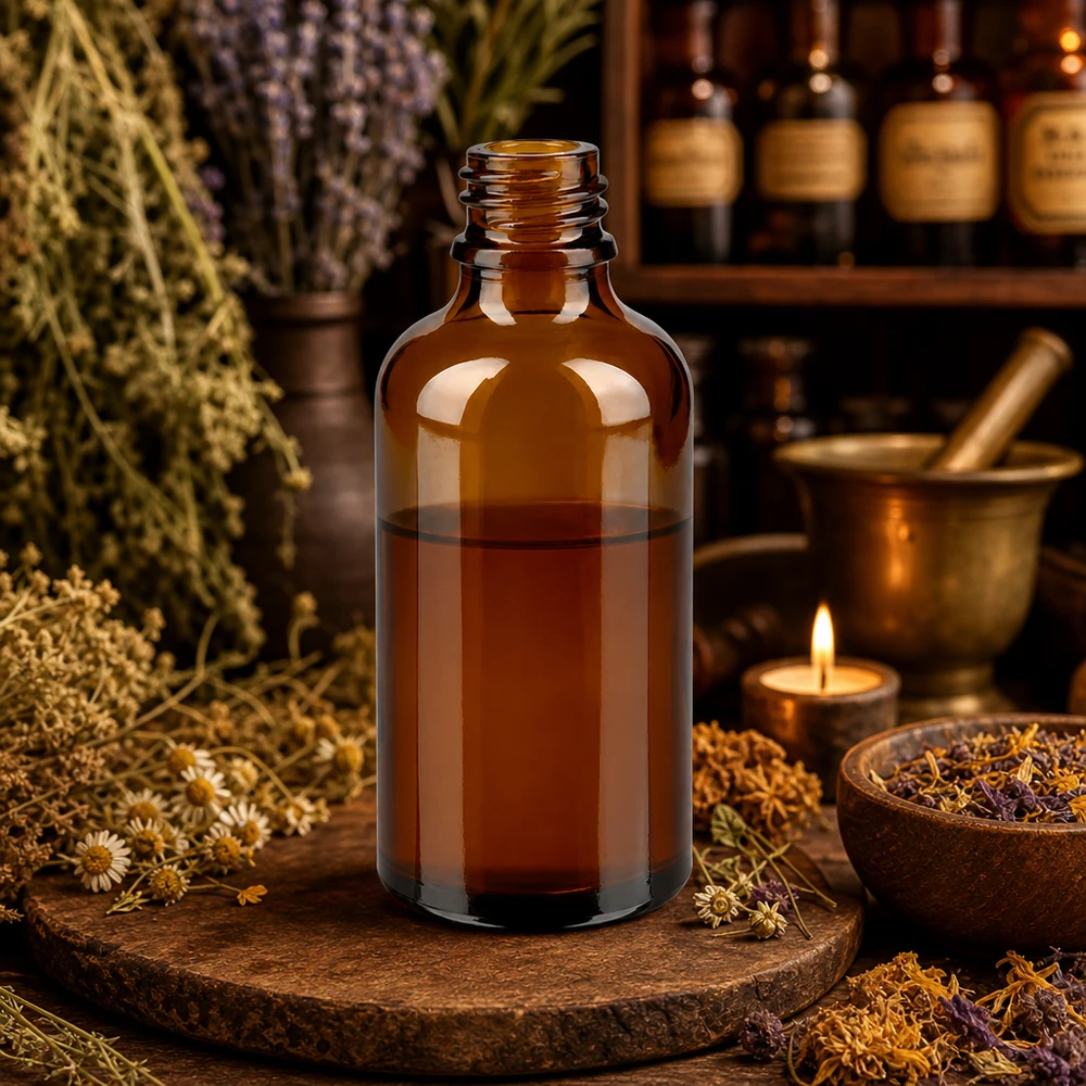 Tropfflasche 50 ml DIN 18 aus Braunglas 50ml ApoGlas Apothekenflasche in elegantem Design für professionelle Präsentation von Extrakten