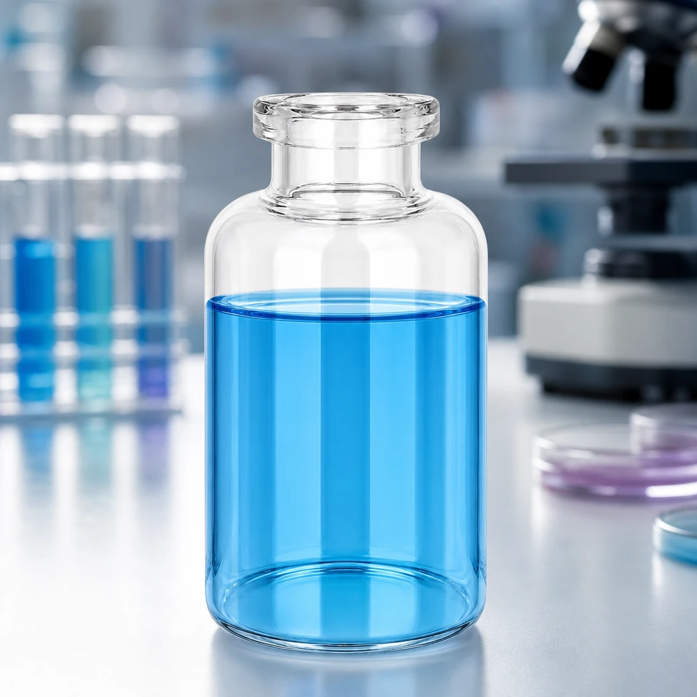 Injektionsflasche Klarglas 30ml Sterilbehälter aus Klarglas 30ml für flüssige Arzneimittel im modernen Pharmaunternehmen
