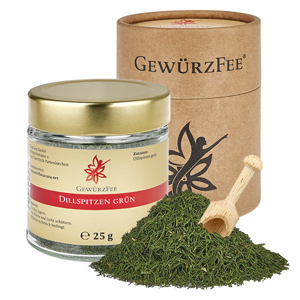 Dillspitzen grün im Schraubglas Gewürzfee