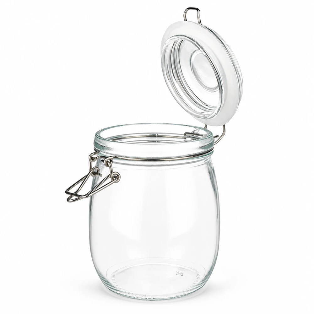 Mittleres Vorratsglas 750ml Fassungsvermögen mit traditionellem Bügelverschluss-System