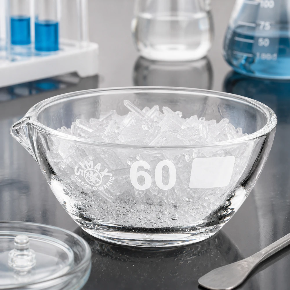 Kleine Abdampfschale 45ml Volumen ø60mm Borosilikat für Verdampfungsversuche