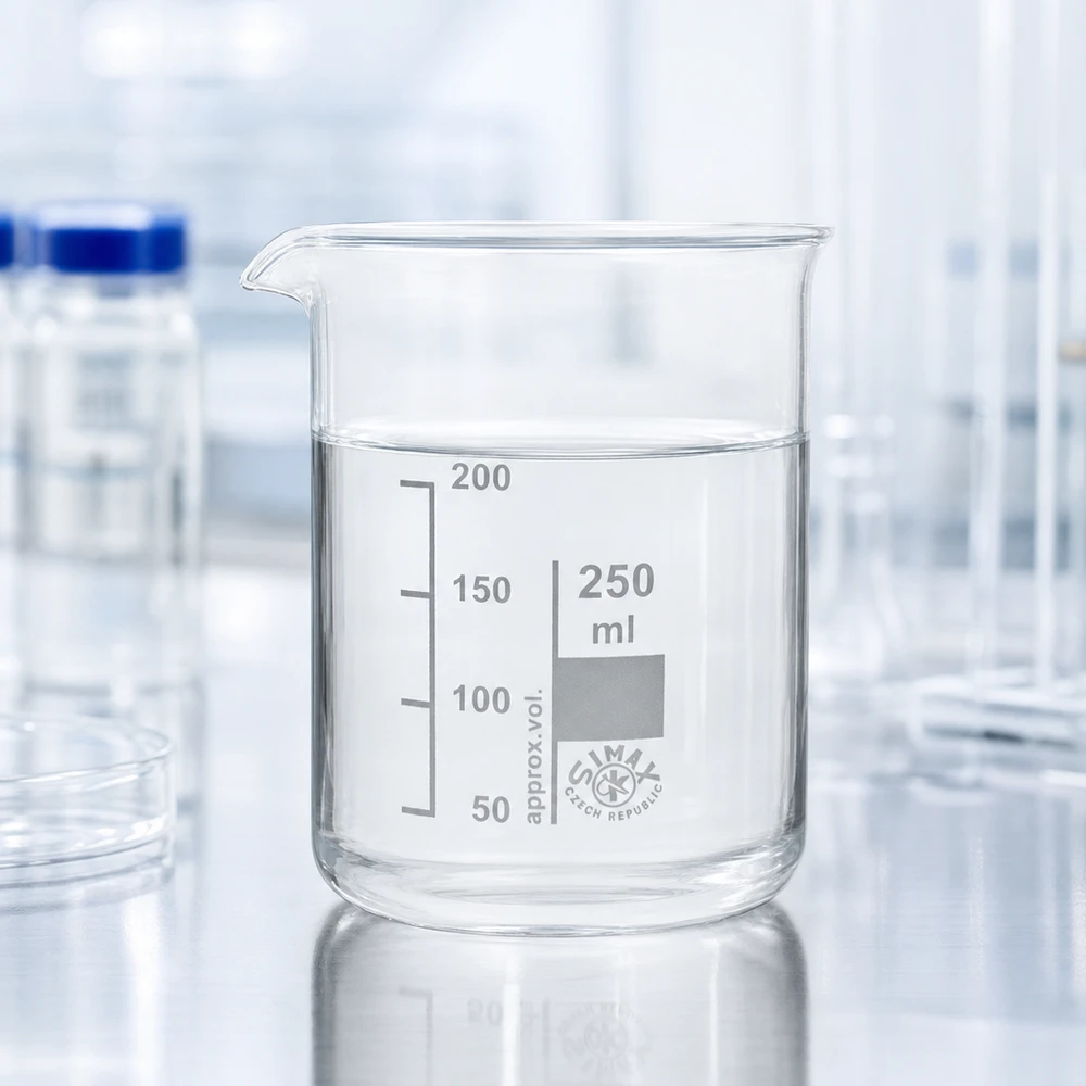 Säureresistentes Becherglas 250ml Laborqualität aus Borosilikatglas für chemische Anwendungen