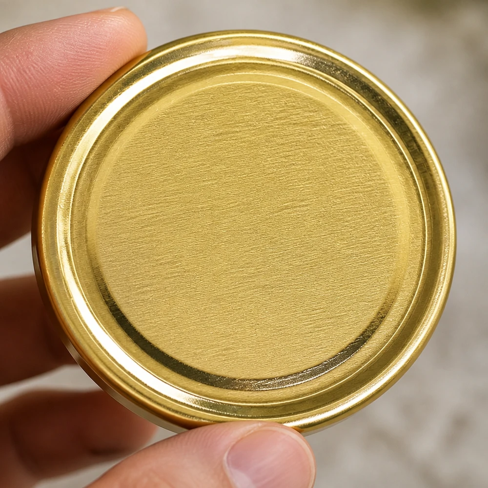 Flacher Twist-Off-Verschluss TO43 gold für Konservierung UNiTWIST BioSeal BPA-NI unitemp