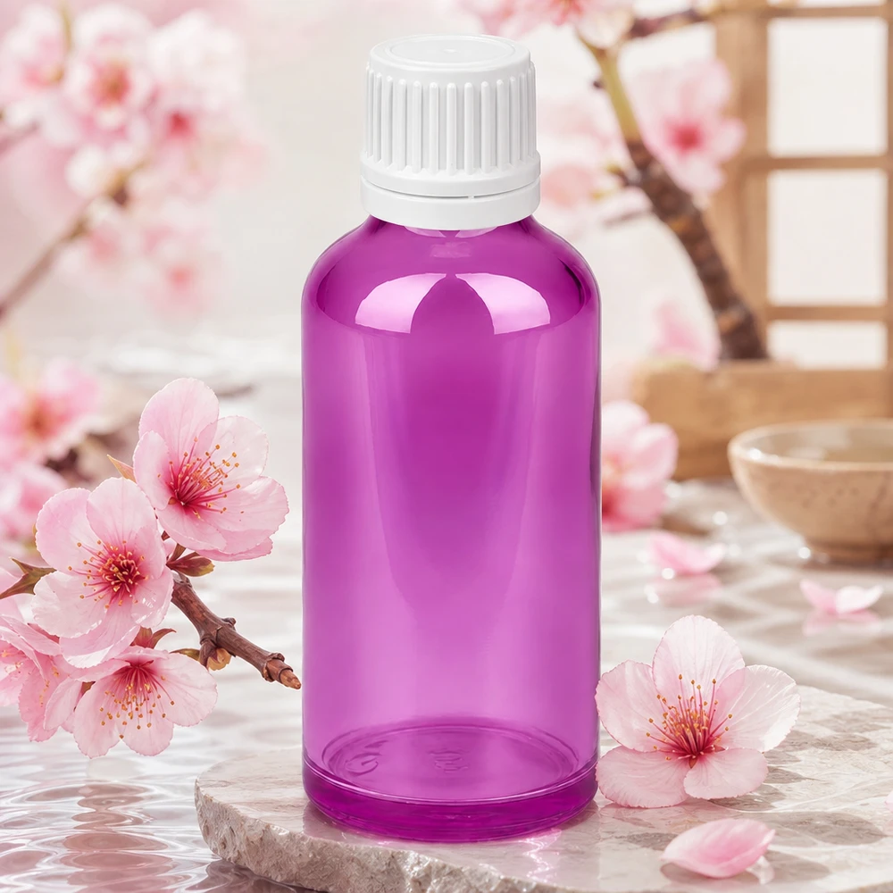 50ml Flasche 11mm Schraubverschluss weiss Originalität Schraubverschlusserschluss PurpleLine UT18/50 Praktische 50ml Tropfflasche mit weißem Verschluss für DIY Kosmetik und Naturkosmetik