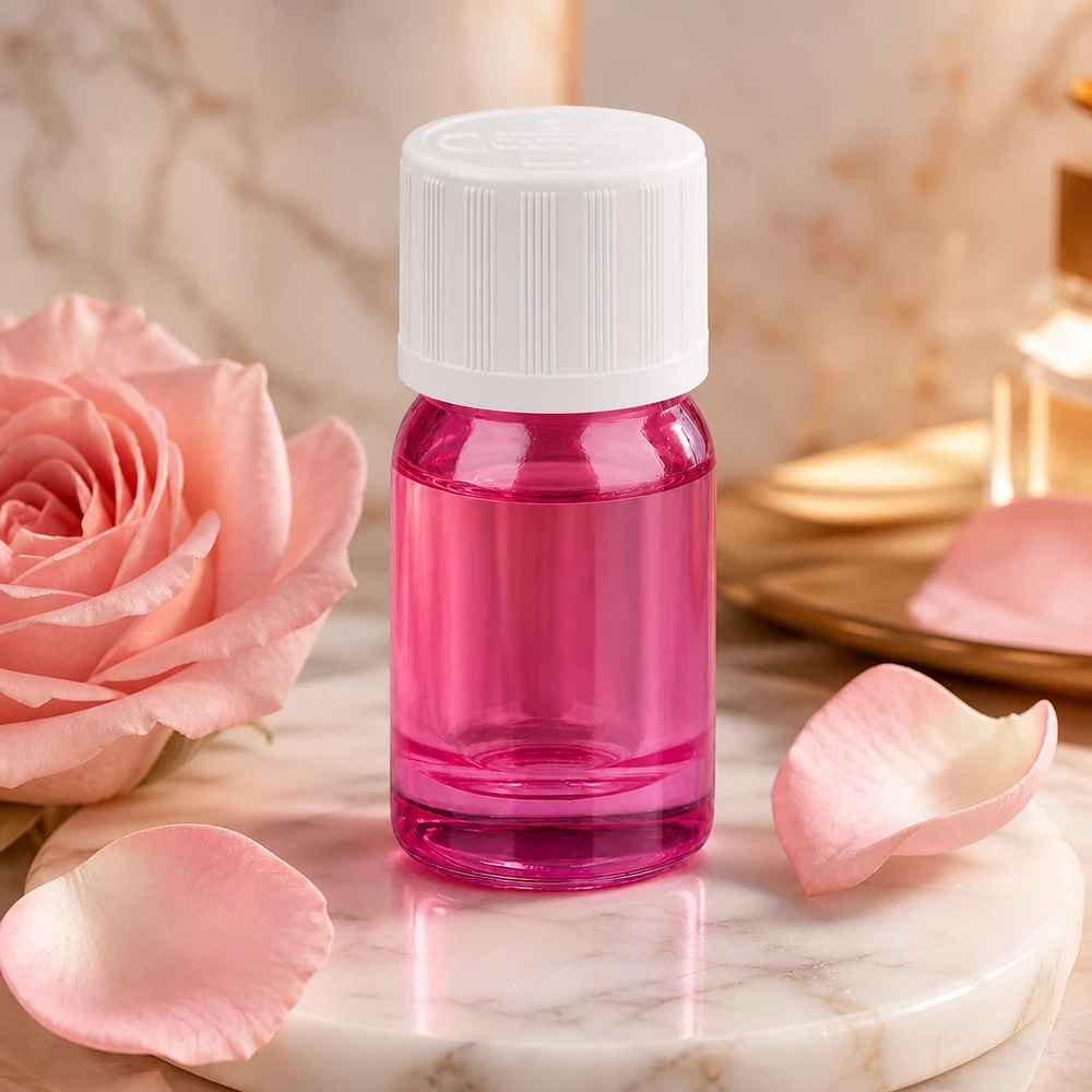 5ml Flasche 11mm Schraubverschluss weiß Standard Kindersicher PurpleLine UT18/5 Hochwertige 5ml Glasflasche in trendigem Violett mit UV-Schutz für lichtempfindliche Substanzen