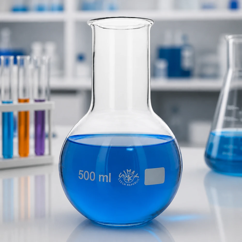 Stehkolben 500ml Weithals 500ml Laborkolben mit weitem Hals für optimale Reinigung und Handhabung