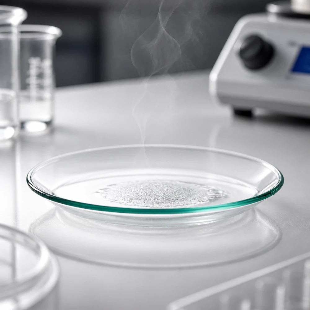 Uhrglasschale ø70 mm Glänzende Uhrglasschale aus spiegelglattem Material 70mm für saubere Laborprozesse