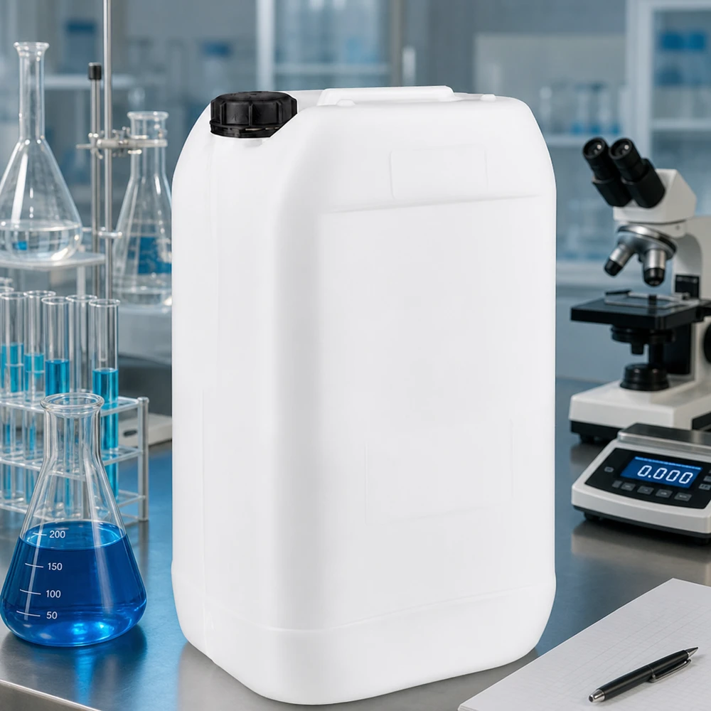 Kanister 15 Liter mit Schraubverschluss Originalitätsverschluss Lebensmittelechter Flüssigkeitsbehälter 15 Liter UN-zugelassen für sichere Chemikalienaufbewahrung