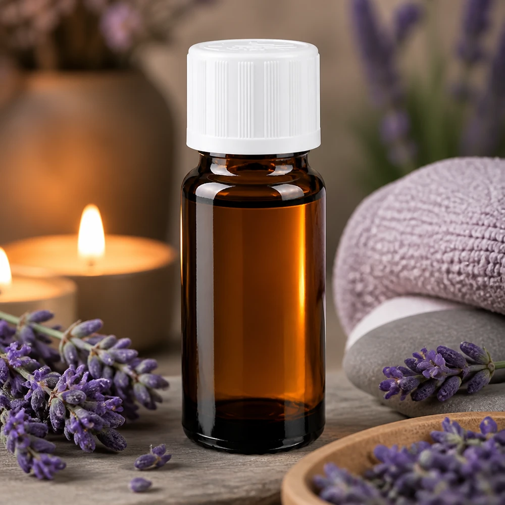 Apothekenflasche braun 10ml Tropfverschluss weiß Kindersicherung Standard Bernsteinfarbene 10ml Tropfflasche aus Apothekerglas mit kindersicherem Weißverschluss und Spa-Ambiente