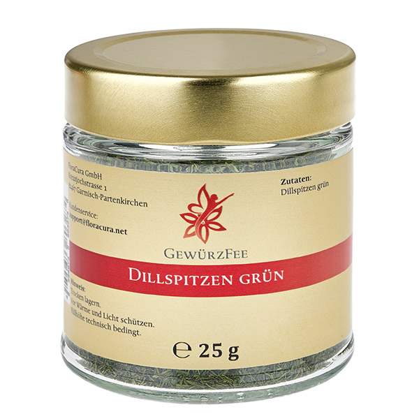 Dillspitzen grün im Schraubglas Gewürzfee Dillspitzen grün im Schraubglas Gewürzfee