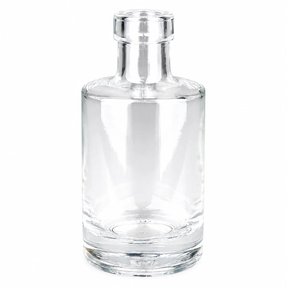 200ml Glasflasche Marie ohne Verschluss UNiTWIST transparent leer auf weißem Hintergrund Produktfoto