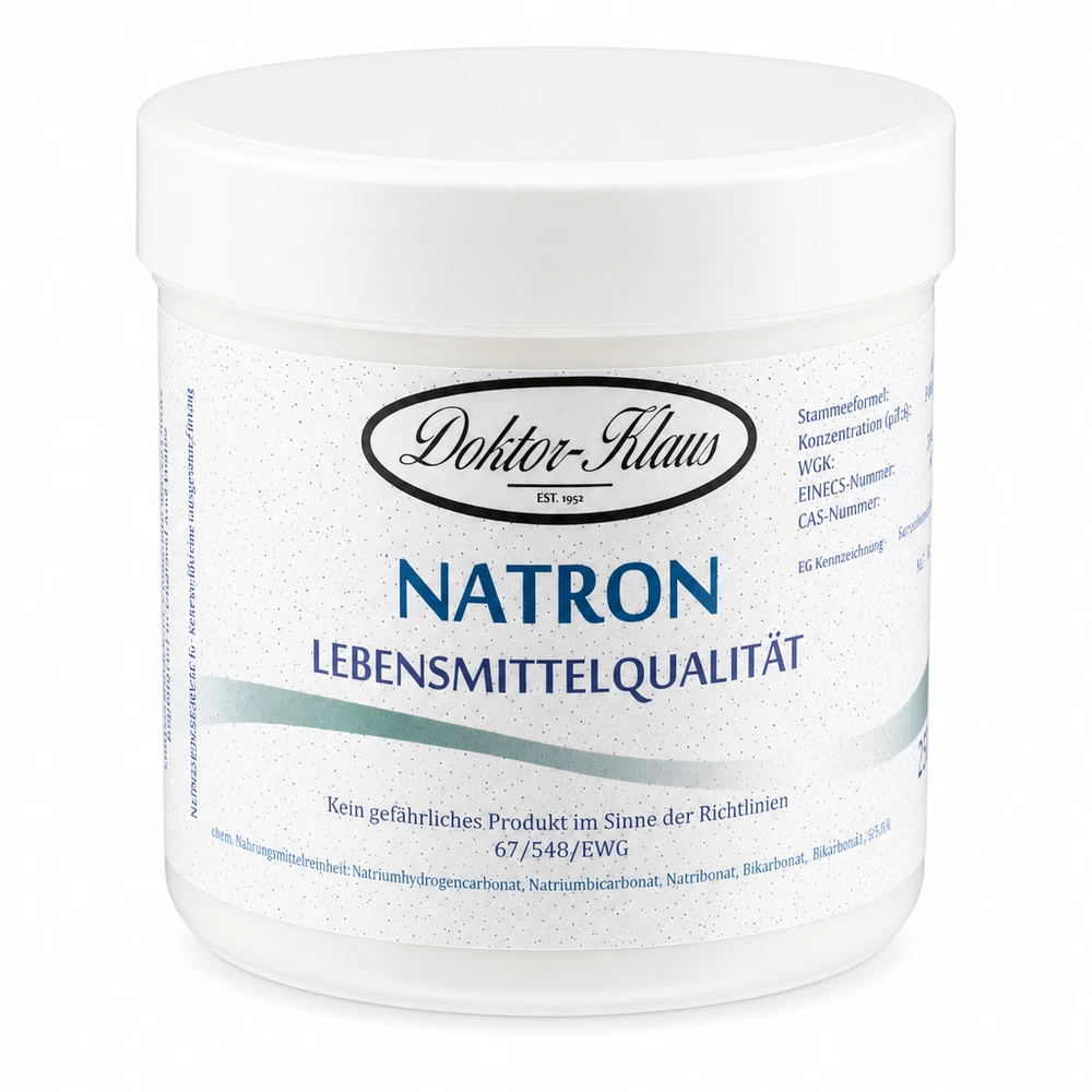 Natron 250g Doktor-Klaus 250 Gramm Natron Doktor Klaus - natürliches Backpulver und Reinigungsmittel in Dose