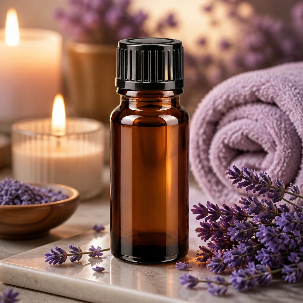 ApoGlas Flasche 10ml STD Verschluss 1mm für Aromatherapie und ätherische Lavendelöle