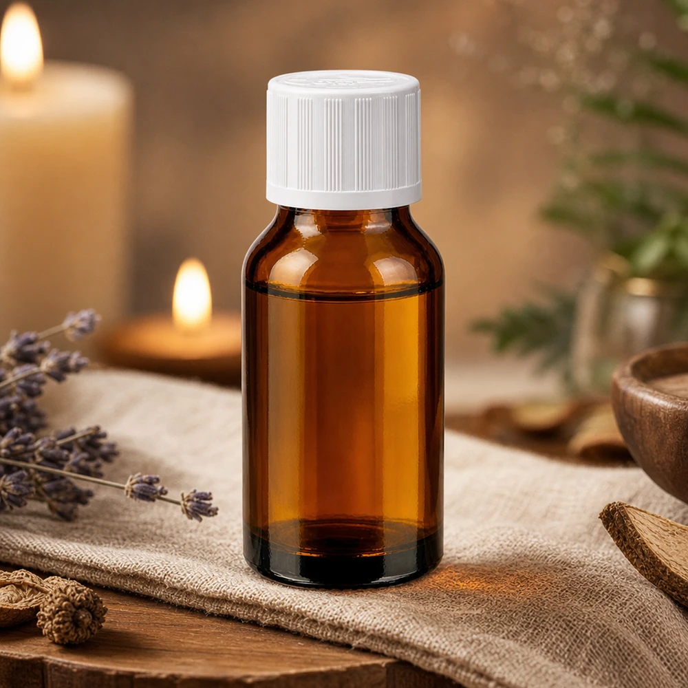 Apothekerflasche 30ml Braunglas UV-Schutz weißer Kindersicherheitsverschluss für Naturheilkunde