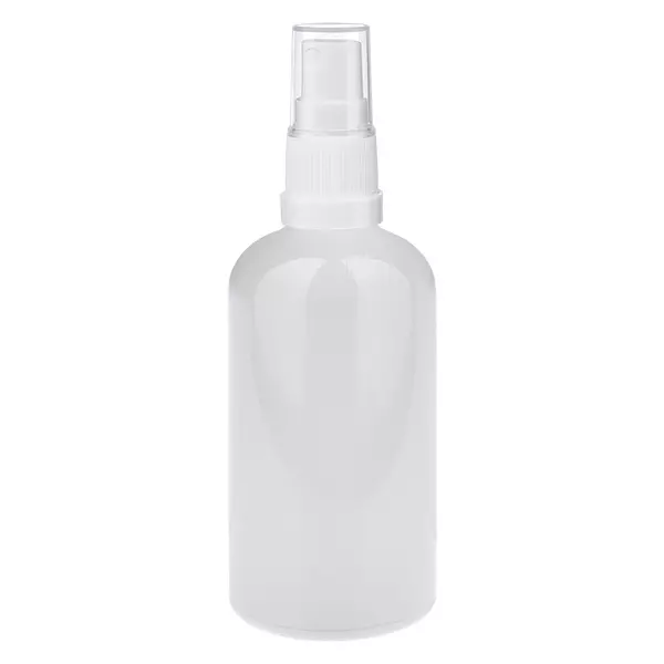 100ml Sprayflasche weiß/transparent Standardverschluss WhiteLine UT18/100 100ml Sprayflasche weiß/transparent Standardverschluss WhiteLine UT18/100