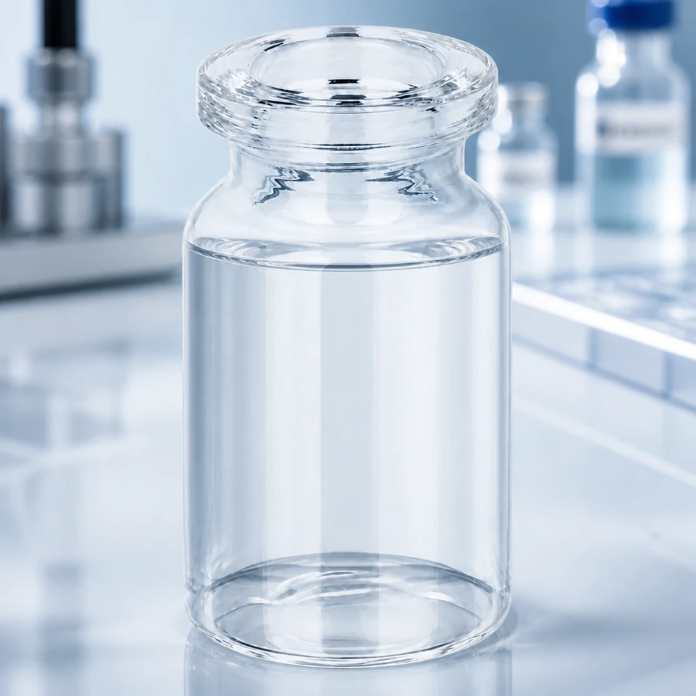 Injektionsflasche Klarglas 5ml Hochwertige transparente Injektionsflasche 5ml mit glatter Oberfläche und breitem stabilem Boden