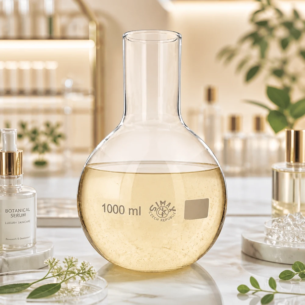 Glaskolben 1000ml mit weiter Halöffnung ideal für Destillation und Synthesearbeiten