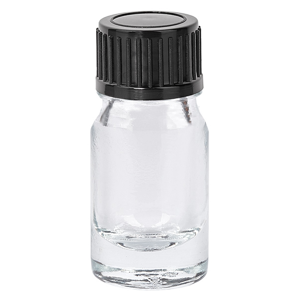 5ml Flasche 11mm Schraubverschluss schwarz Standard ClearLine UT18/5 5ml Flasche 11mm Schraubverschluss schwarz Standard ClearLine UT18/5