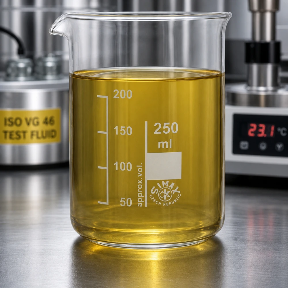 Niedrige Form Becherglas 250ml mit ISO VG 46 Testfluid für industrielle Laboranwendungen
