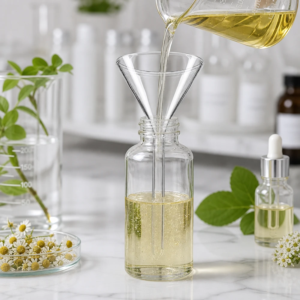 Trichter ø55mm Borosilikat Winkel 60 Kurzstil Platzsparender Kurzhals-Labortrichter aus robustem Borosilikat Glas für den täglichen Laborgebrauch