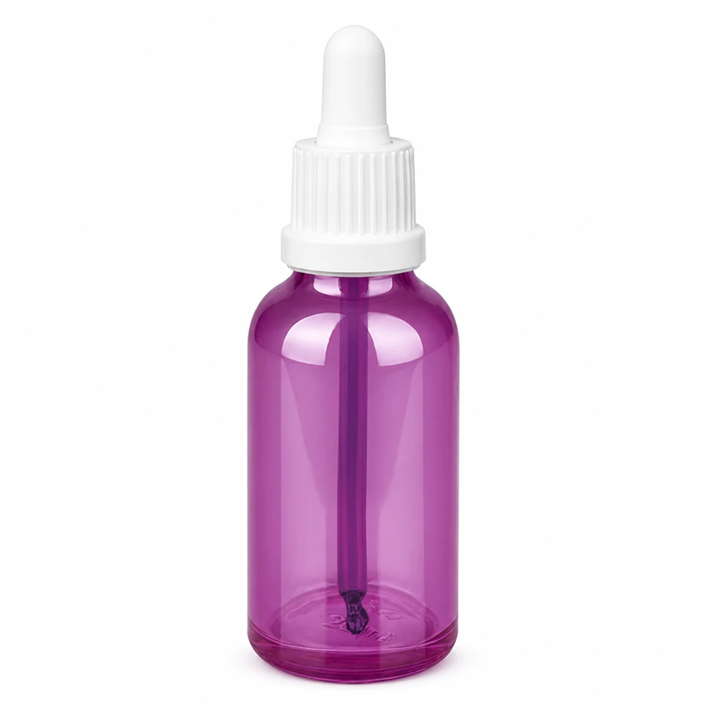 30ml Pipettenflasche weiss Originalität Schraubverschlusserschluss PurpleLine UT18/30 Kompakte 30ml Flasche mit Pipette ideal für Seren Öle und flüssige Wirkstoffe