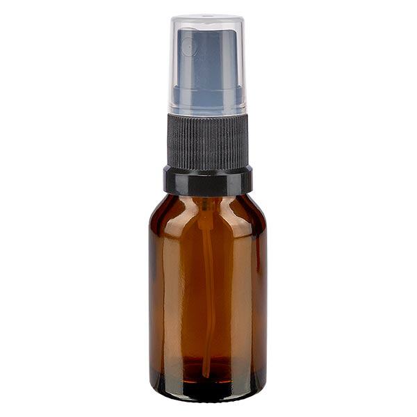 Apothekenflasche braun 30ml Sprayaufsatz schwarz Apothekenflasche braun 30ml Sprayaufsatz schwarz