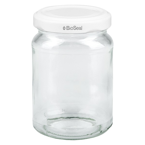 205ml Rundglas mit BioSeal Deckel weiß UNiTWIST 205ml Rundglas mit BioSeal Deckel weiß UNiTWIST