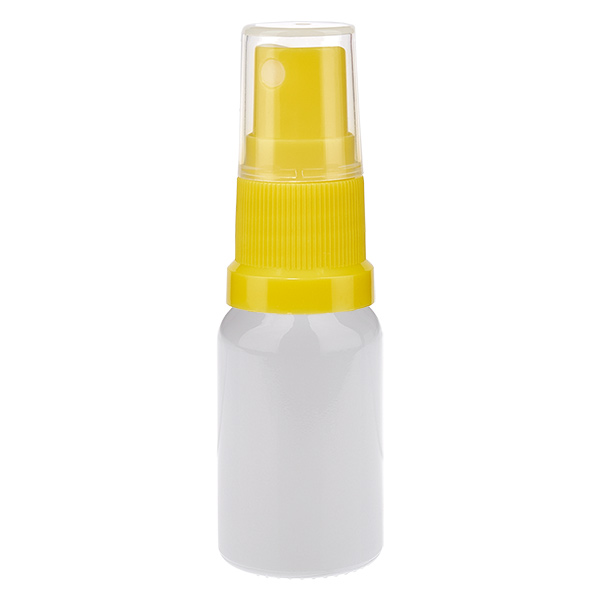 10ml Sprayflasche gelb/transparent Standardverschluss WhiteLine UT18/10 10ml Sprayflasche gelb/transparent Standardverschluss WhiteLine UT18/10