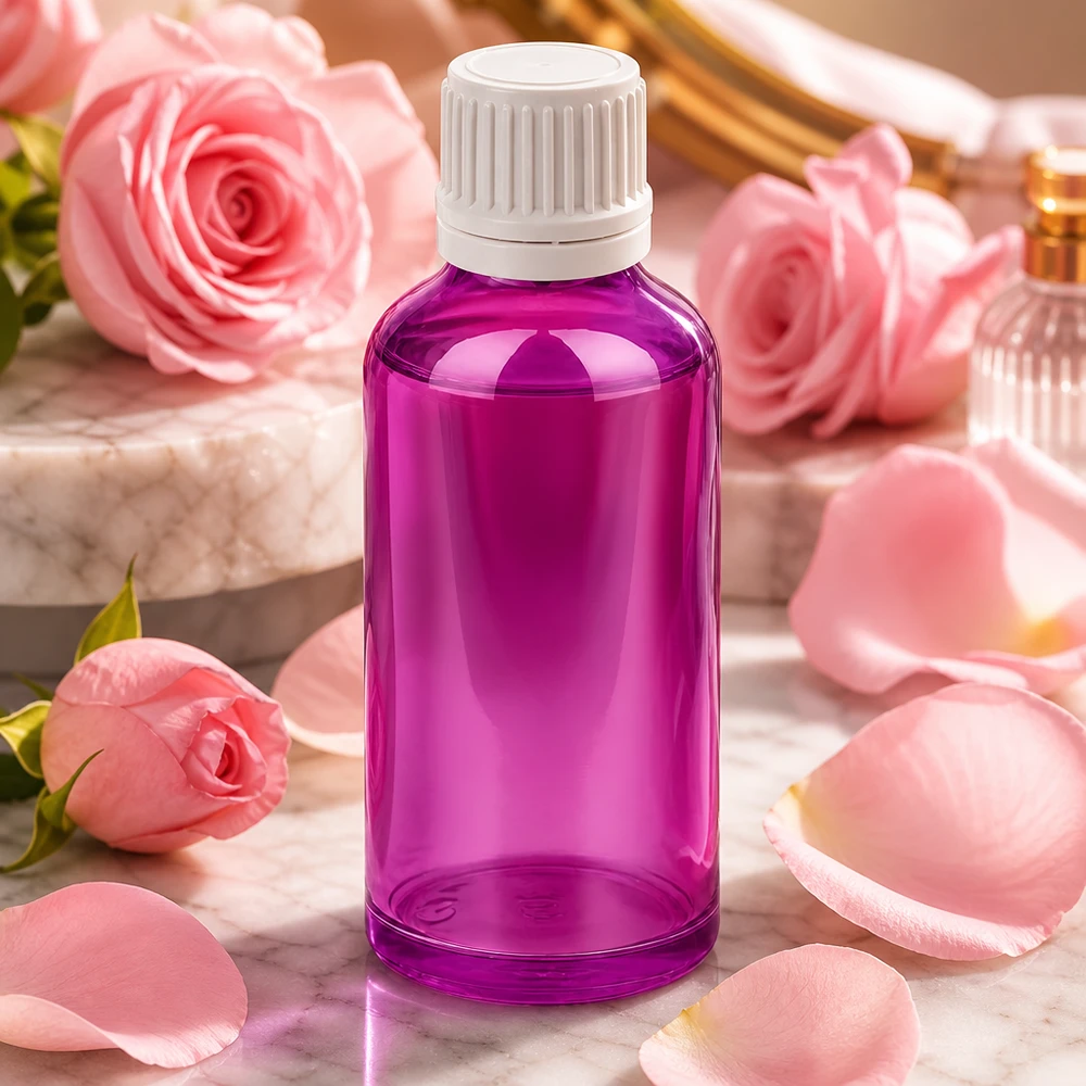 50ml Flasche 11mm Schraubverschluss weiss Originalität Schraubverschlusserschluss PurpleLine UT18/50 Kompakte violette 50ml Flasche mit 11mm Verschluss für präzise Dosierung von Flüssigkeiten