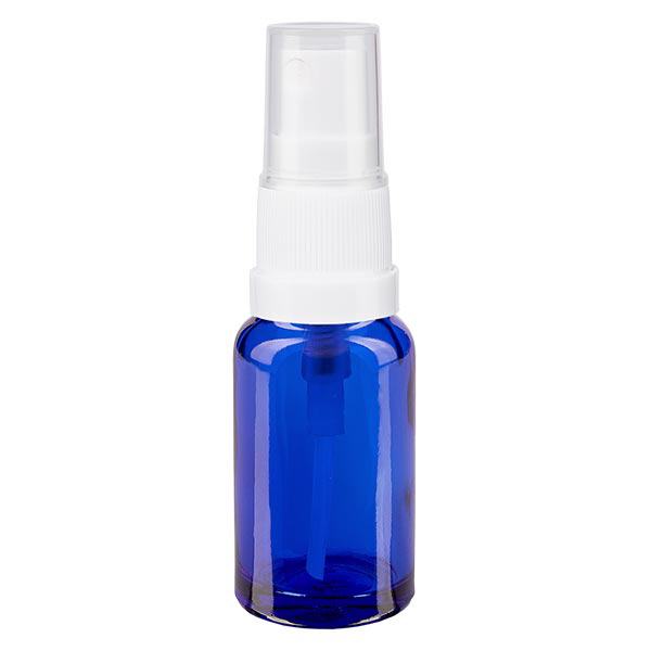 Apothekenflasche blau 10ml Sprayaufsatz weiß Apothekenflasche blau 10ml Sprayaufsatz weiß