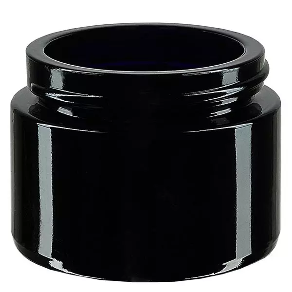 Kosmetikdose Violettglas 50ml, ohne Deckel Kosmetikdose Violettglas 50ml, ohne Deckel