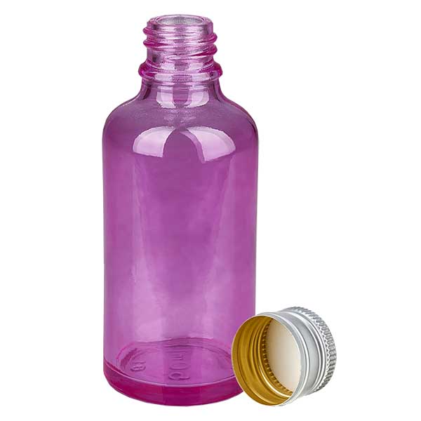 50ml Flasche 11mm Schraubverschluss Alu-Silberer Standard PurpleLine.UT18/50