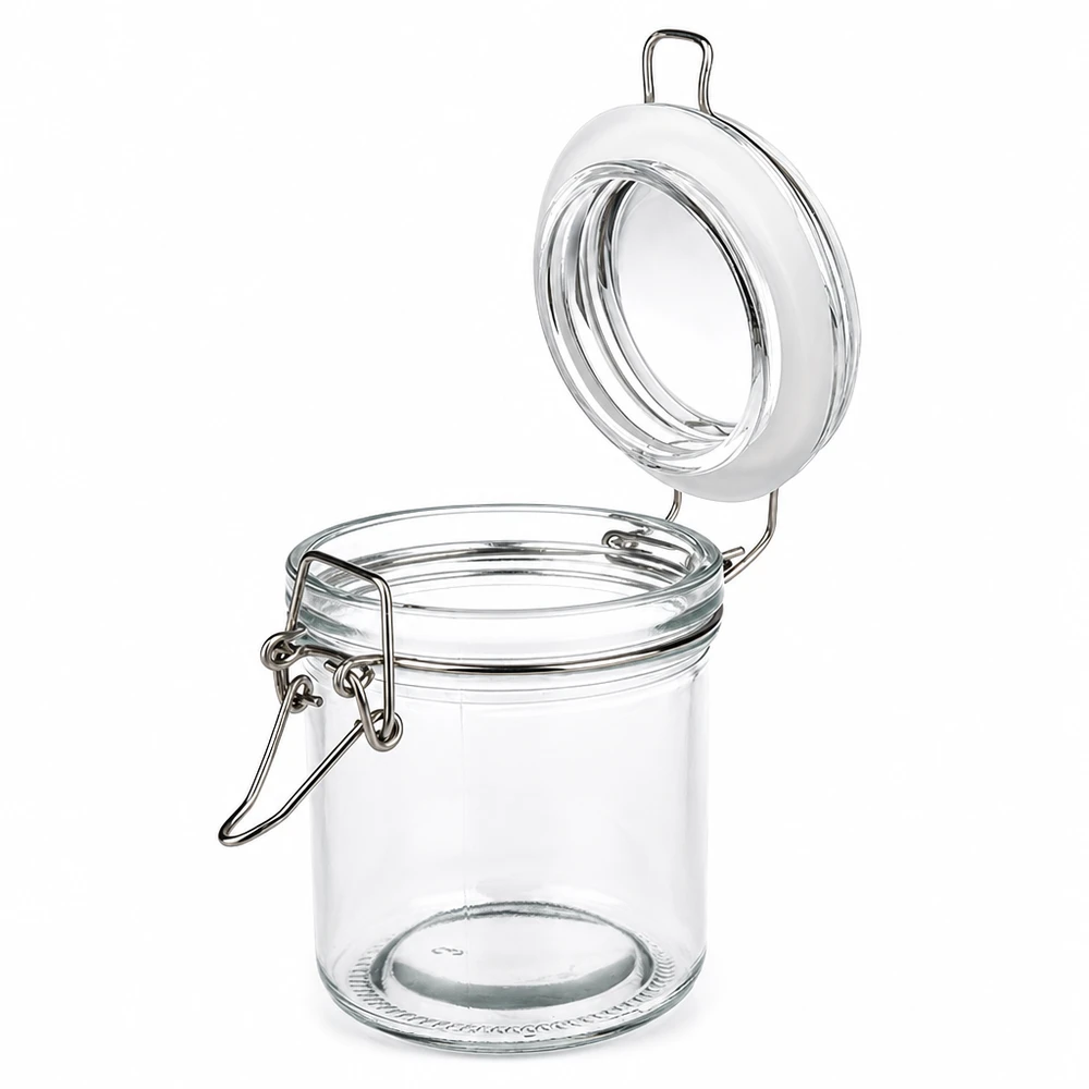 250ml Vorratsglas mit Silikonring und Bügelverschluss UNiTWIST Hochwertiges Borosilikatglas 250ml mit robustem Metallverschluss für langlebige Nutzung