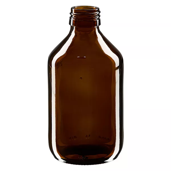 250ml Medizinflasche braun, ohne Verschluss PP28 ApoGlas