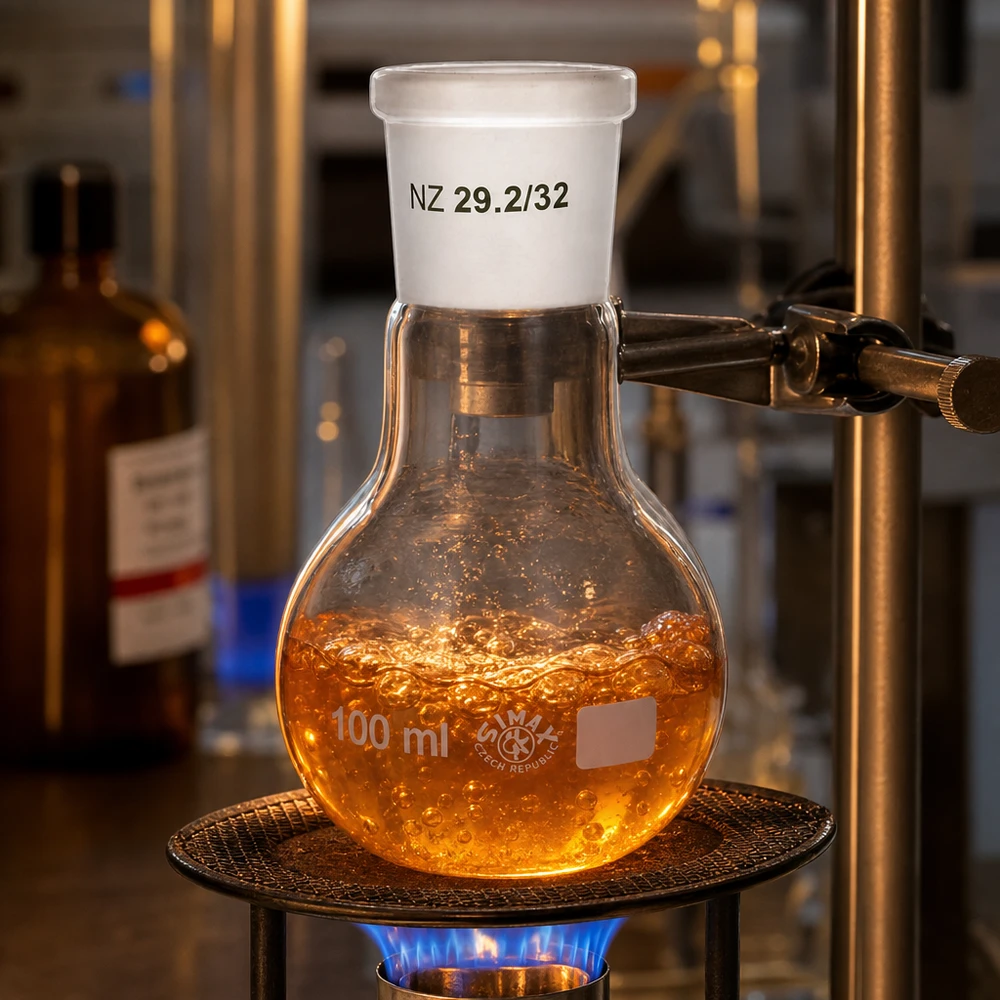 Vielseitiger 100ml Stehkolben für Reaktionen und Mischprozesse mit Standard NS 29/32 Anschluss