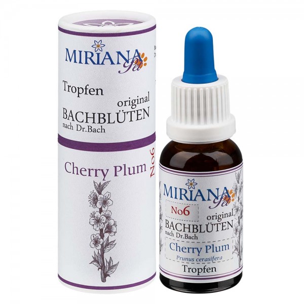 6 Cherry Plum, 20ml Stockbottle, MirianaPet 6 Cherry Plum, 20ml Stockbottle, MirianaPet