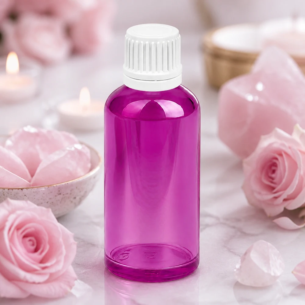 50ml Tropfflasche 0.7mm weiss Originalität Schraubverschlusserschluss PurpleLine UT18/50 50ml PurpleLine Flasche mit UV-Schutz durch getönte Wandung für lichtempfindliche Substanzen