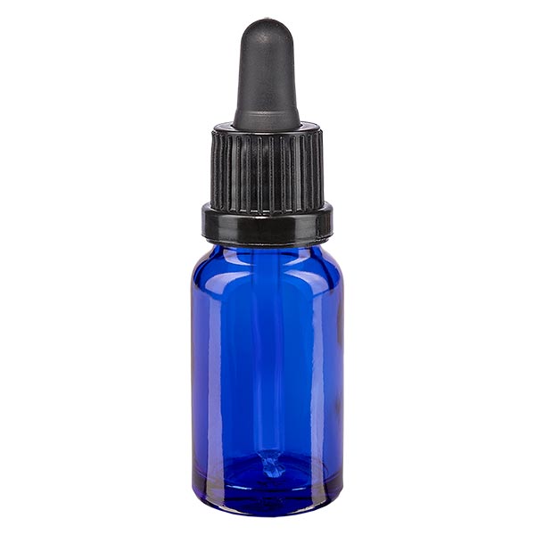 Apothekenfl. blau 10ml Pipette schwarz/schwarz OV Apothekenfl. blau 10ml Pipette schwarz/schwarz OV