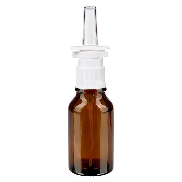 Apothekenflasche braun 30ml Nasenzerstäuber weiß Standard Apothekenflasche braun 30ml Nasenzerstäuber weiß Standard