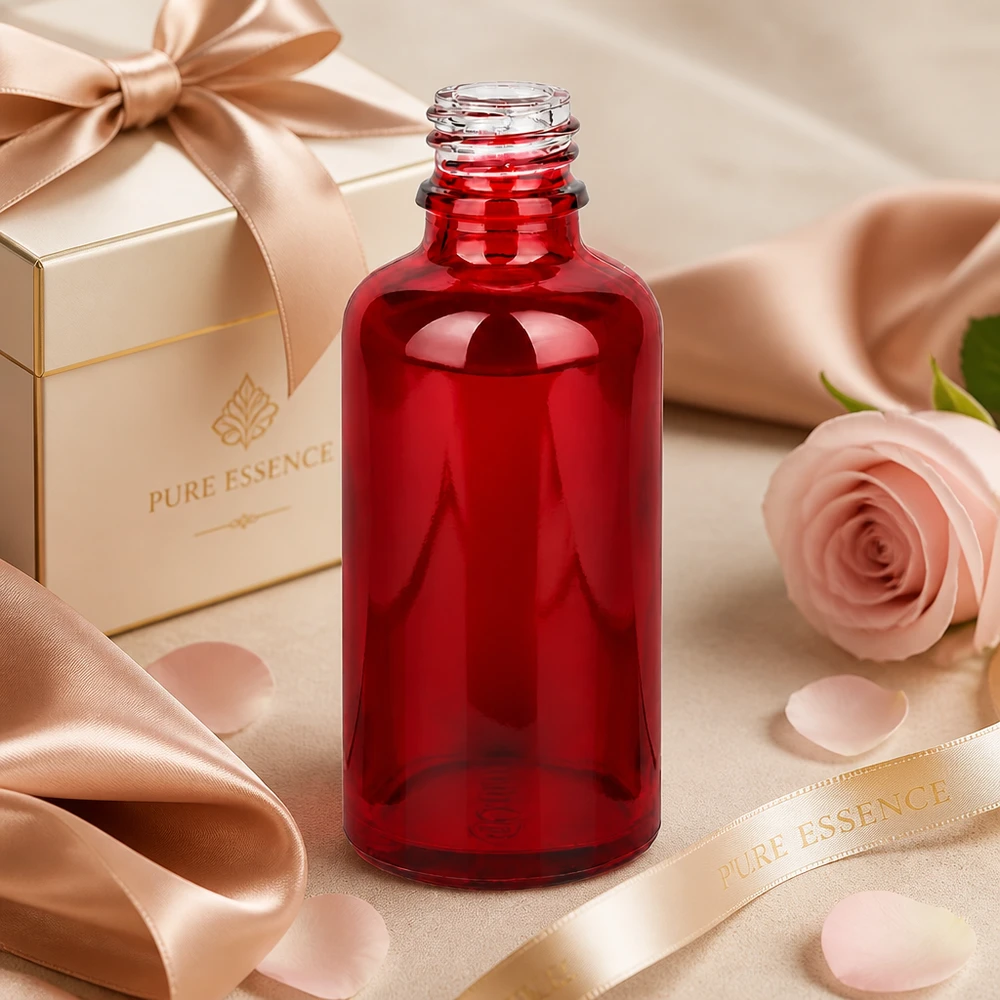 Handliche 50ml Glasflasche RedLine UT18/50 UNiTWIST ideal für Reise und unterwegs