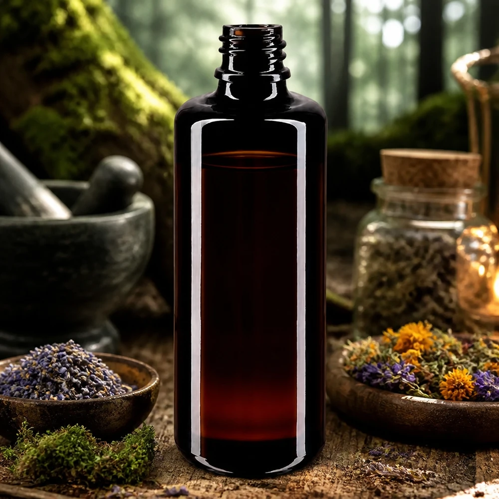 Premium Tropfflasche Orion 100ml aus dunklem Violettglas für professionelle Anwendungen