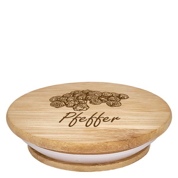 Holzdeckel "Pfeffer" für WECK RR60 Holzdeckel "Pfeffer" für WECK RR60